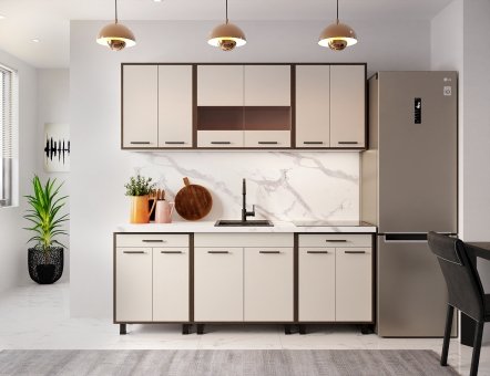 Кухня Омега - 5 (2,00м)(без столешницы) Кухня Омега - 5 (2,00м)(без столешницы)