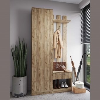 Прихожая МЛ - 8 левая (без зеркала) Прихожая МЛ - 8 левая (без зеркала)