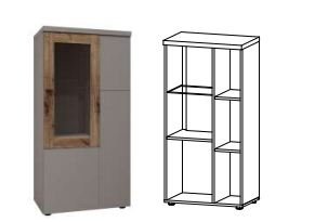 МОДЕНА Пенал Низкий 1Д, Собран МОДЕНА Пенал Низкий 1Д, Собран